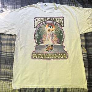 vintage 90s GREEN BAY PACKERS SUPER BOWL XXXI CHAMPIONS NFL t-shirt FOOTBALL L